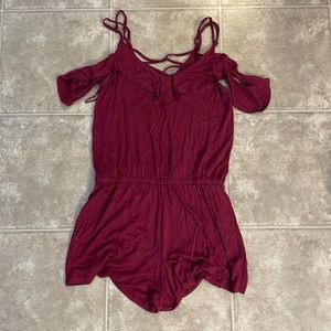 Maroon Aero Romper